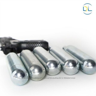 12 gramų CO2 kasetė Airsoft ir air gun kiekio dėžutėje 25